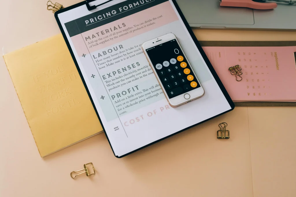 showing pricing strategies